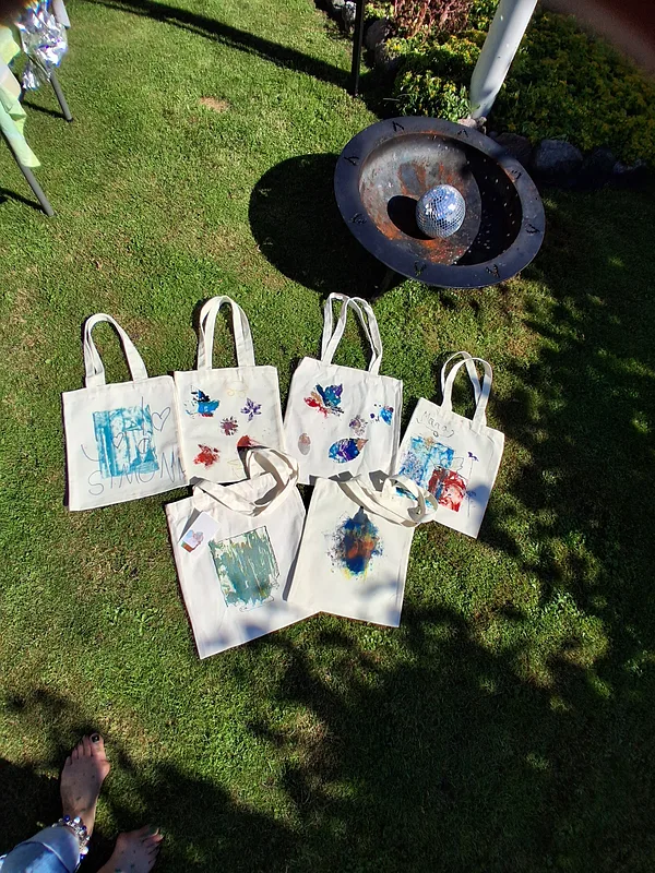 16.07.26. Each guest printed their own fabric bag! There will be a good and practical memories from Birthday Party!