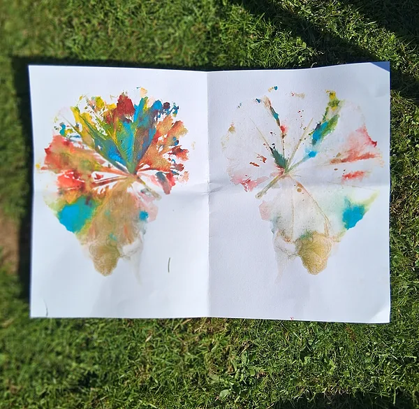 16.07.26. Flower leaves pressed with a large roller.&nbsp;