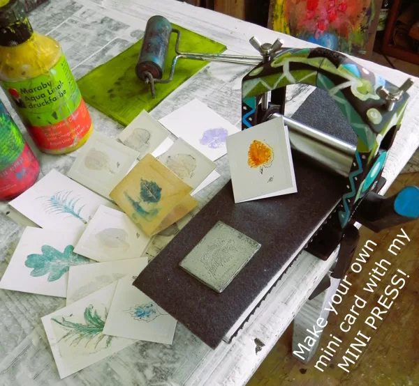 Quick masterclass! Make your own mini greeting card! 5 Eur