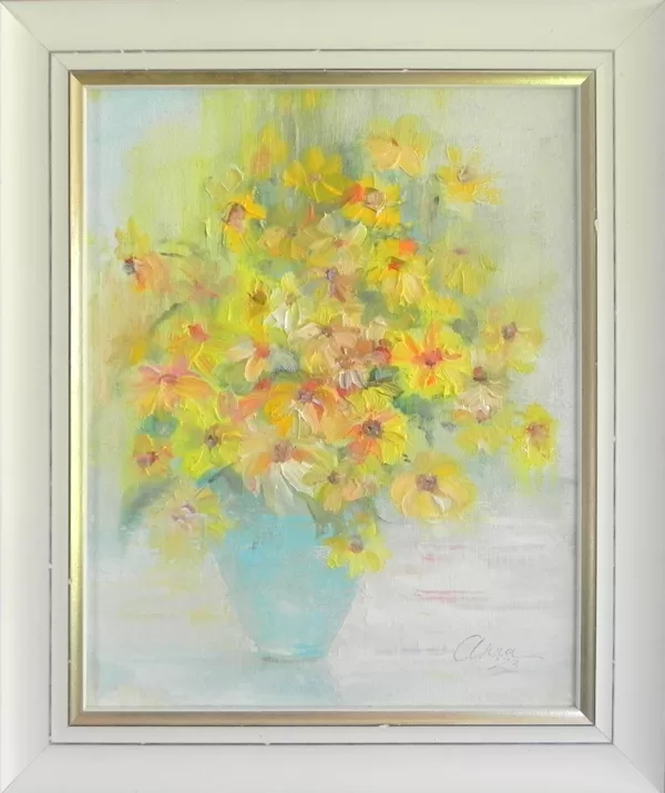 "Autumn flowers". 37x31cm. Available for purchase!