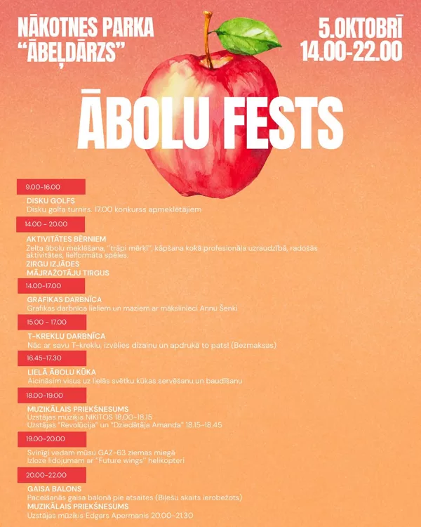 ĀBOLU FESTS NĀKOTNES PARKĀ, 2025