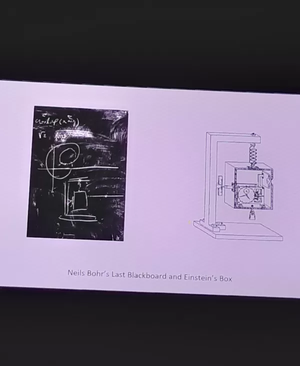 The lectures were accompanied by pictures!