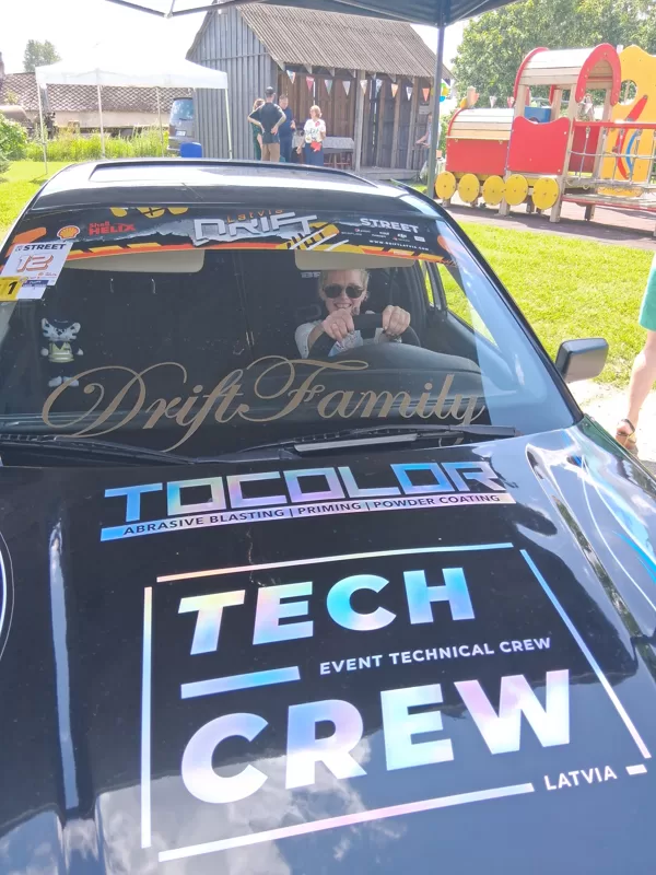 CERĪBU MĀJU atbalsta drifta sports "SLAPJĀS RAGANAS".