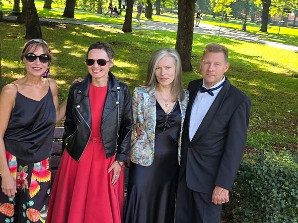 Charming film and theater actress Rēzija Kalniņa, Anna Šenke, Daiga and Māris Vanagi!