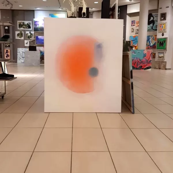The land of the rising sun. Oil, pigments on canvas. 1,20x1m. 2022