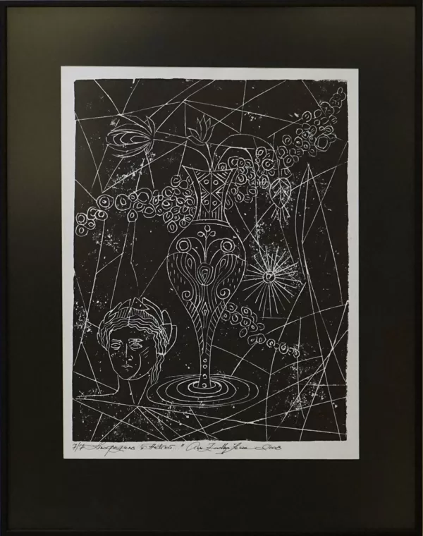 "Antiquity". Linocut. 2008