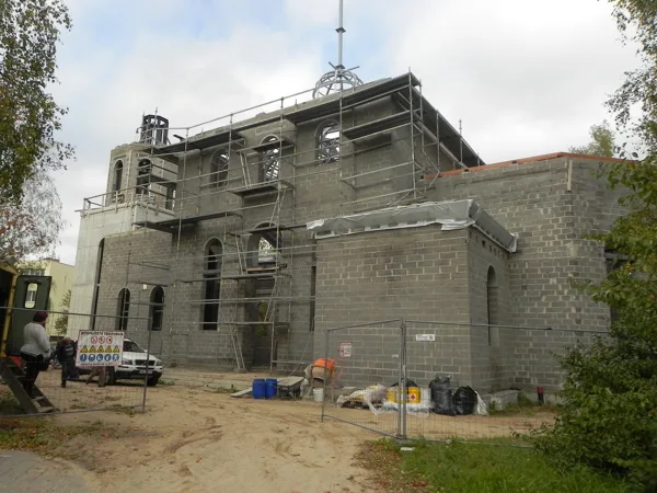 Church in the process of construction