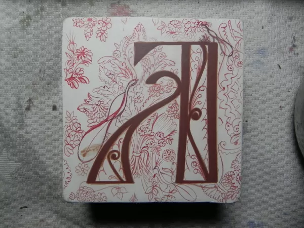 Prepared for gilding on red bole