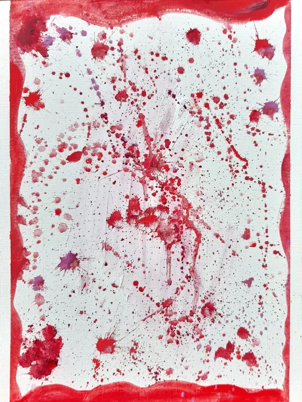 28.04.2024. Eļļa, pigments uz papīra.
