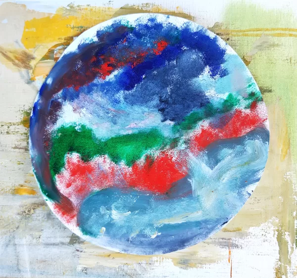 19.05.2024. Oil on paper.