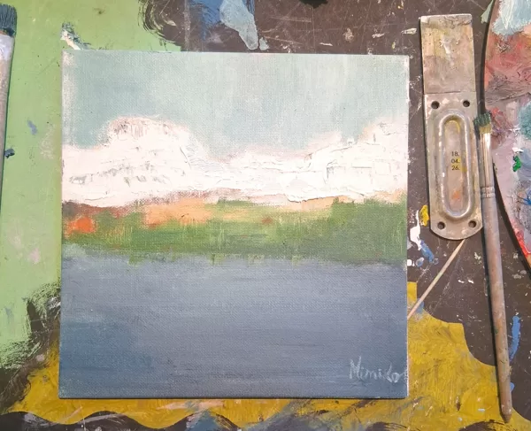 18.04.2026. How to paint mountains? Oil on canvas.
