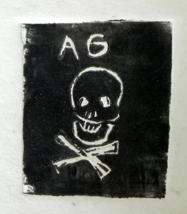 linocut, author - boy, 8 y.o.