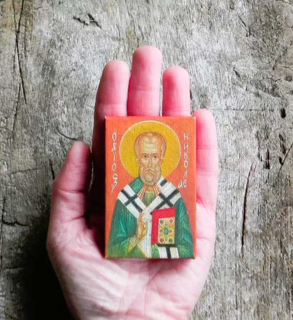 Miniatūra. Sv.Nikolajs Brīnumdaris. 8x5cm. 2025