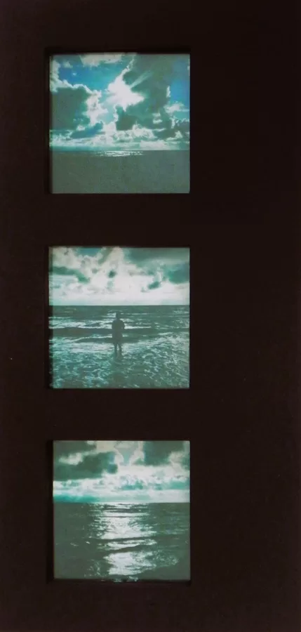 Mainiatūras fotogrāfijas "Liepājas jūras klusumā...". 6,5x6,5cm. 2023