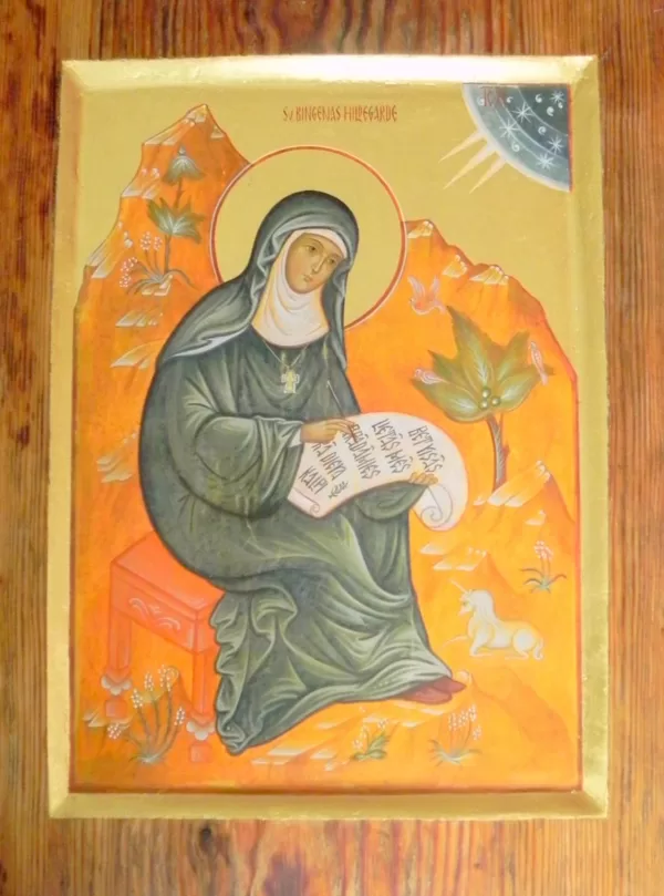 Sv.Bingenas Hildegarde. 44,5x33cm