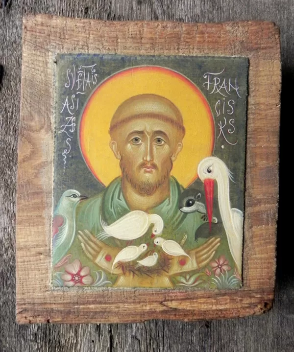 Sv.Francisks. 19x15,5cm