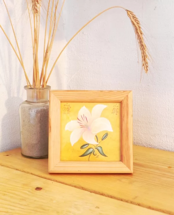 Dievmātes zieds LILIJA. 13x13cm. 2021