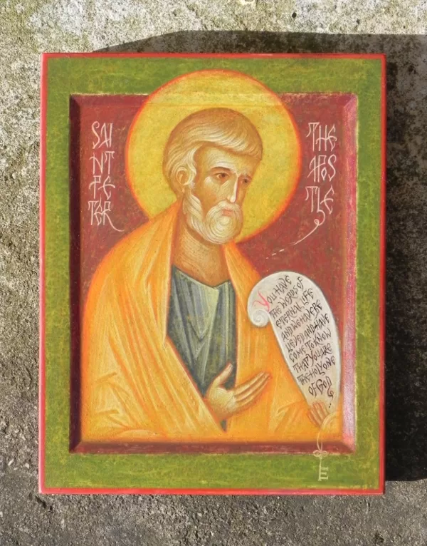 Sv.Apustulis Pēteris. 21x17cm