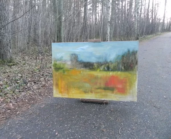 "Dabā". Audekls, eļļa. 2018