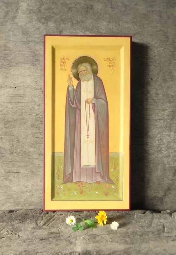 Sv.Sārovas Serafims. 32x16cm. 2021
