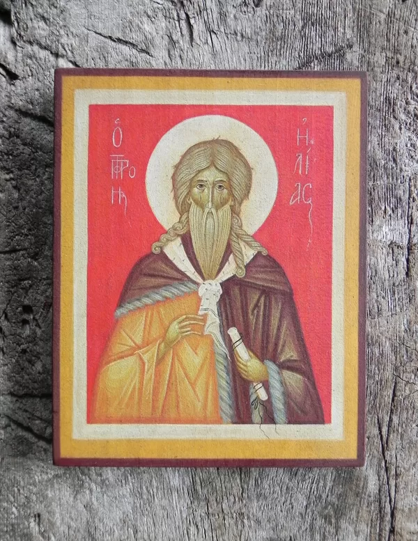 Sv.Pravietis Ēlija. 17x13,4cm. 2025
