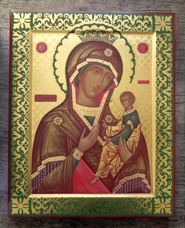 Dievmātes ikona "Ātrā Palīdzētāja". 41x33cm. 2022