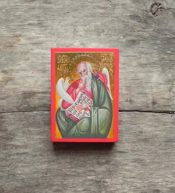 Sv.Apustulis Jānis klusumā. 7x5cm