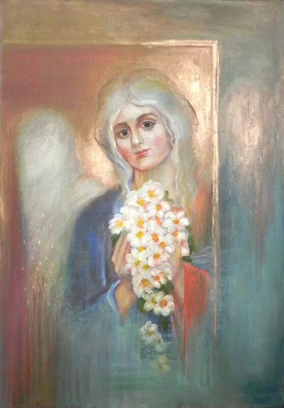 Pasūtījuma darbs. Eņģelis. 1,20x85cm. 2016