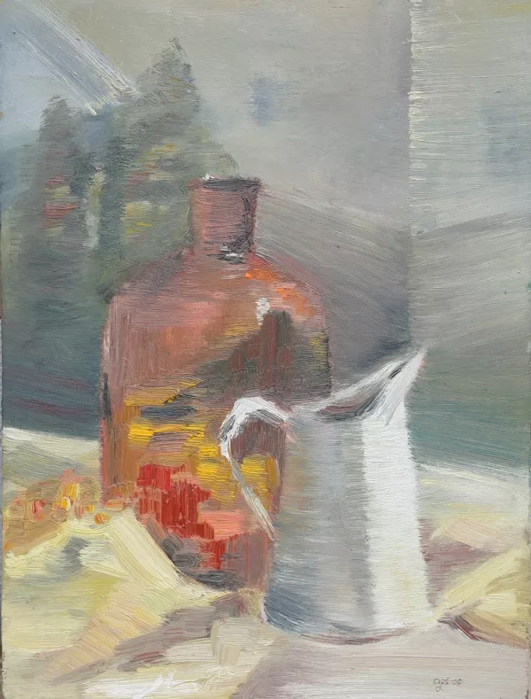 "Klusā daba". Kartons, elļa. 35x25cm. 2008
