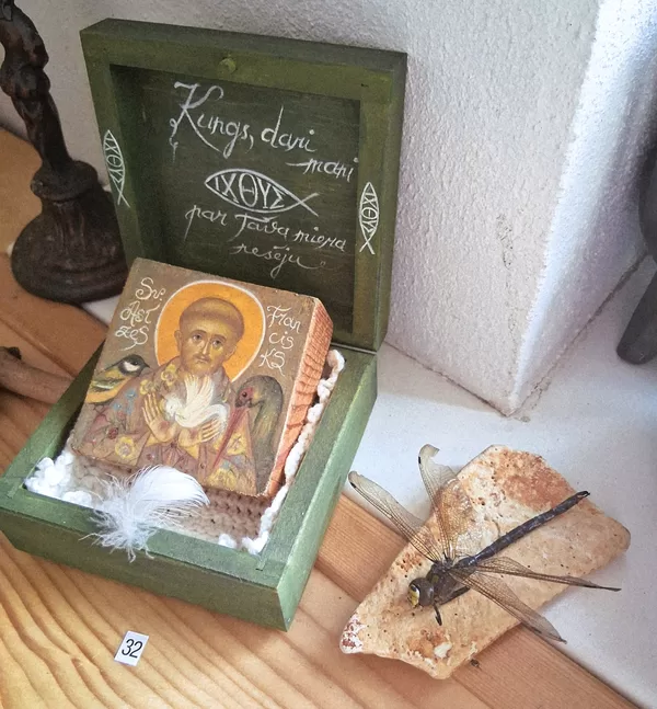 Miniatūra. Sv.Asīzes Francisks. 7x7x3cm. 2025