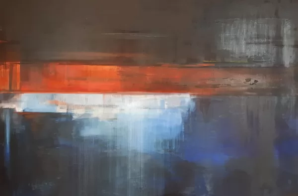 "Uguns un nakts. Rainis". Audekls, eļļa. 1,20x79,5cm. 2020