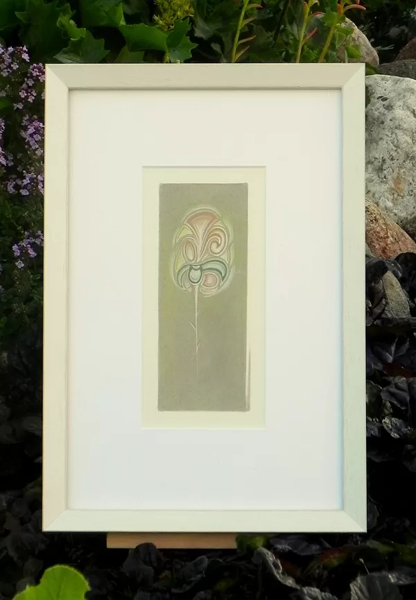 Zieds. Olas tempera uz papīra. 2015