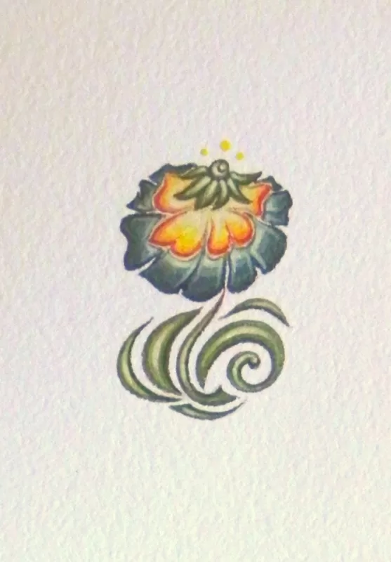 Paper, egg tempera.