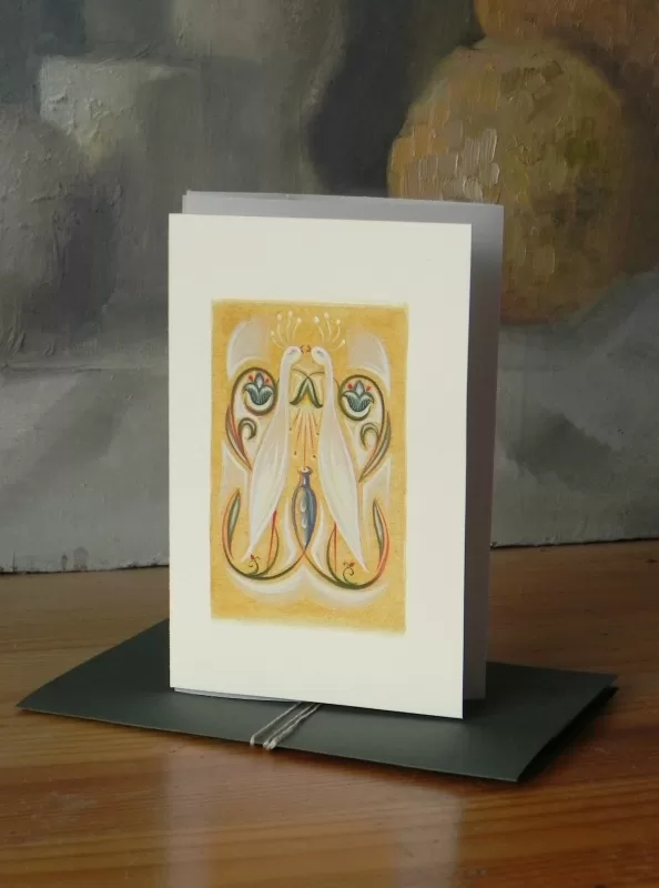 Paper, egg tempera.