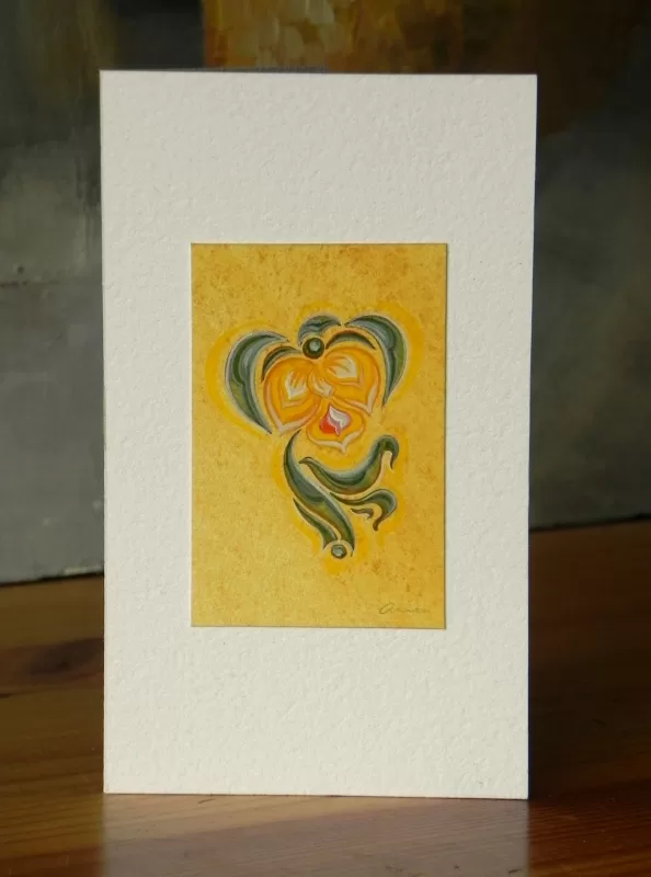 Paper, egg tempera.