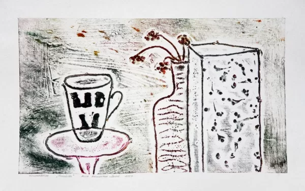 "Lunch". Colography. 40,5x23cm. 2007