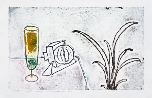 "Dinner". Colography. 40,5x23cm. 2007