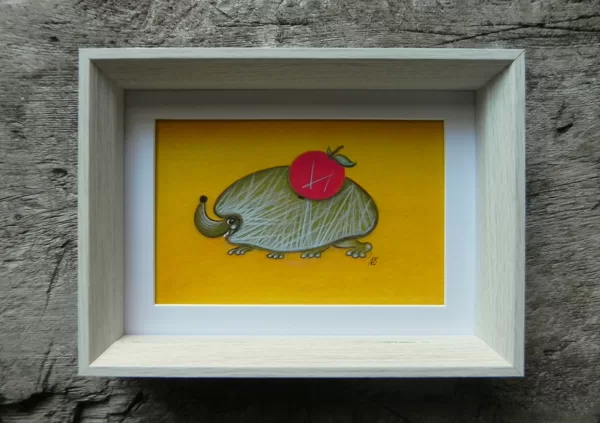 Egg tempera on paper, 2021