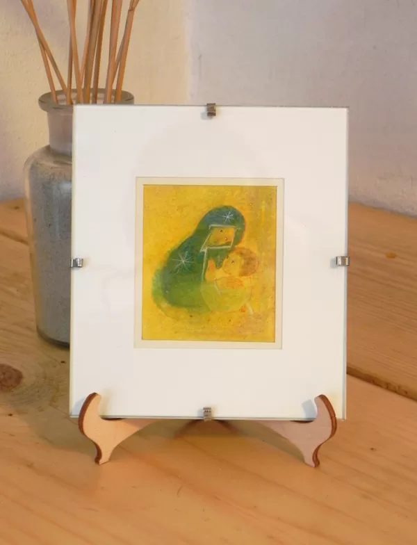 Hope. Egg tempera on paper. 11x11cm. 2025