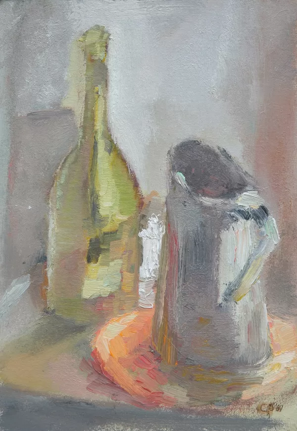 "Still Life". Oil on cardboard. 35x25cm. 2008