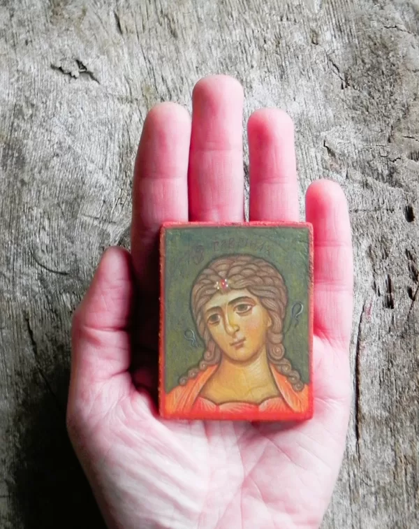 Miniature. Archangel Gabriel. 6x4,5cm.  2025