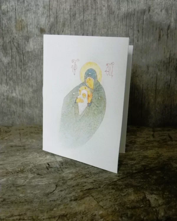 "Nativity". Egg tempera on paper. 10,5x8cm. 2025