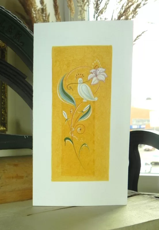 Paper, egg tempera, gold.