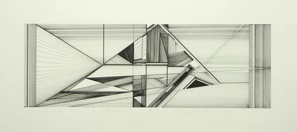 "Memories". Paper, rapidograph. 53x18cm. 2015