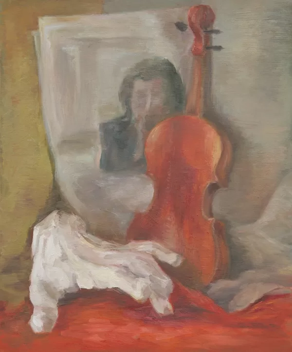"Violinist". Oil on canvas. 75x50cm. 2008