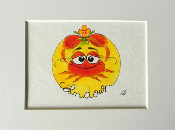 Egg tempera, ink on paper, 2021