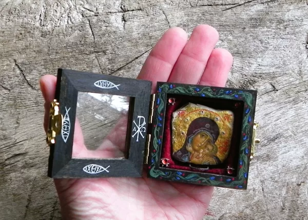 The Korxun Icon of the Mother of God. 5,5x5,5cm. 2025