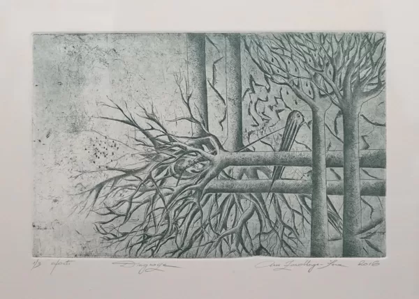 "Diagnosis". Etching. 43,5x31cm. 2016