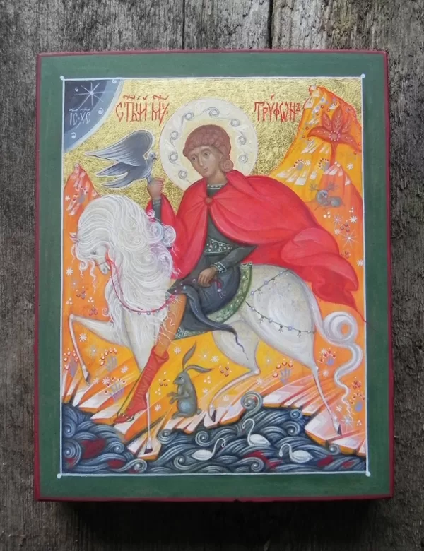 Saint Tryphon. 17x13,4cm