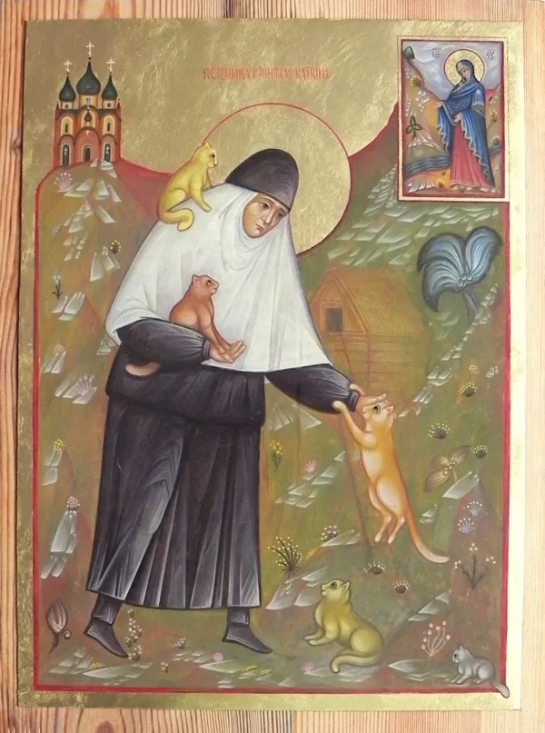Saint Catherine of Puhtitsa Convent. 44,5x33cm